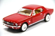 5" Kinsmart 1964 1/2 Ford Mustang Diecast Model Toy Car 1:36 Red