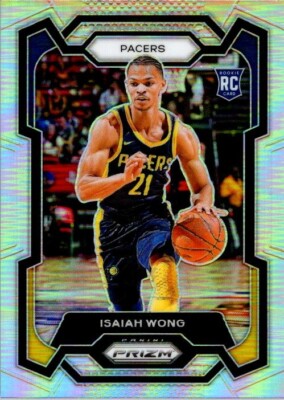 Isaiah Wong 2023-24 Prizm Silver Base Rookie Card #154 - Pacers