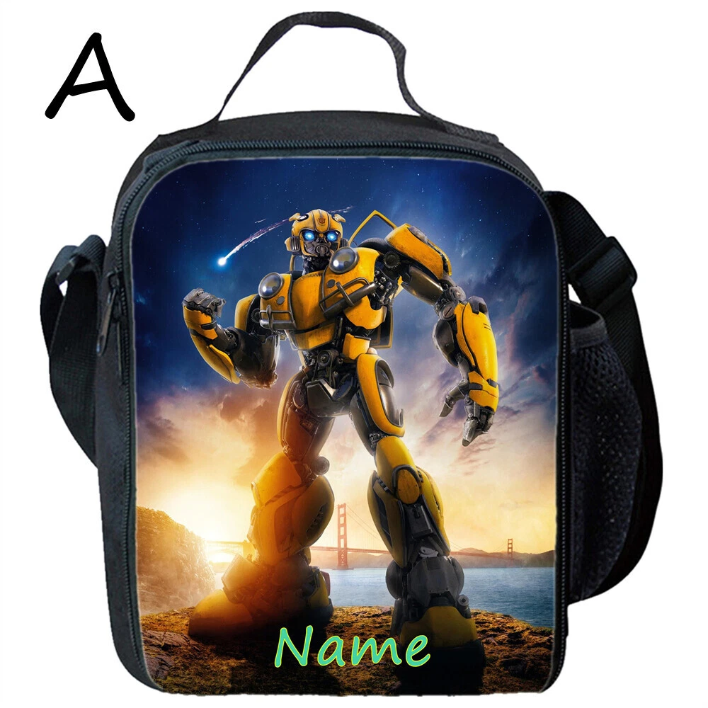 Transformers Bumblebee Kids Lunch Bag, School Picnic Snack Travel Lunch Box