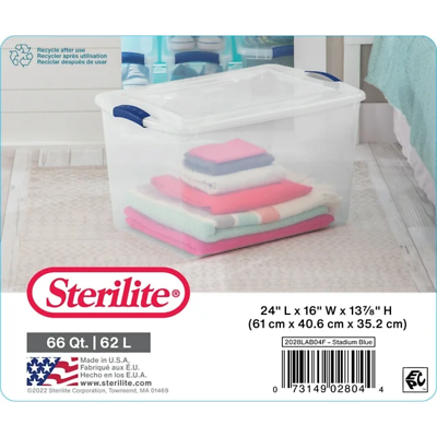 HOT Storage Tote Sterilite Storage Bins 66 Qt 66 Qt To Gal Storage