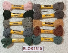 Patons Beehive Tapestry Wool 10 Skeins 15 Yards Assorted Colors