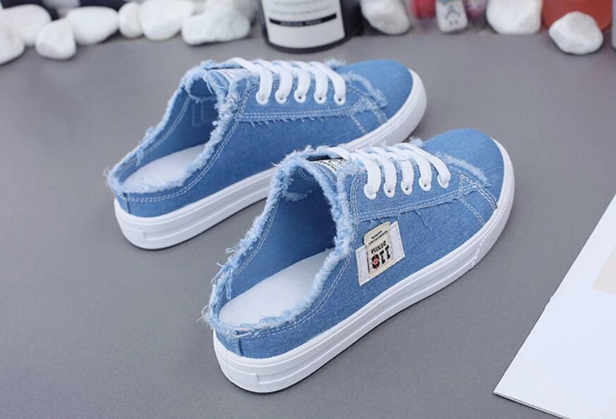 Womens open store back sneakers