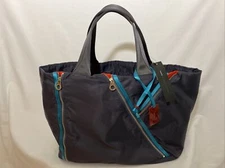 Marc By Marc Jacobs Navy Zipper Vinyl Large Tote Bag
