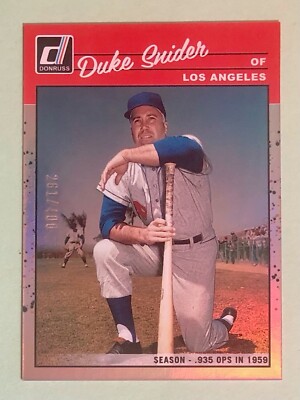 2023 Donruss #282 Duke Snider Season Stat Line #/400