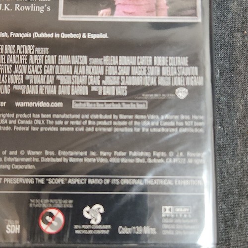 Harry Potter and the Order of the Phoenix (DVD, 2007, Widescreen) NEW Sealed! - Picture 7 of 8
