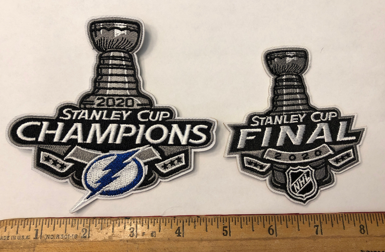 Lot 2 Tampa Bay Lightning Stanley Cup Champions Logo Patch Nhl Ice Hockey Ebay Lot 2 Tampa Bay Lightning Stanley Cup Champions Logo Patch Nhl Ice Hockey Ebay