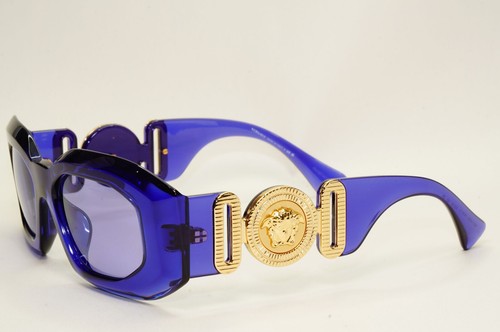 Versace Sunglasses Purple Transparent Biggie Oversized MOD VE 4425U 5419/1A - Picture 3 of 12