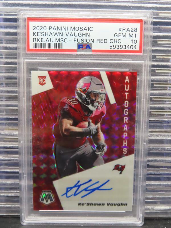 Ke'Shawn Vaughn Panini Mosaic Rookie Autographs Mosaic #RA28 Fusion Red Choice