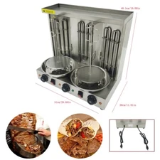 110V Electric 3 Burners Turkish Barbecue Machine Shawarma Machine 3600W