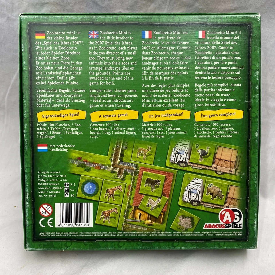 Zooloretto Mini (Junior) Abacus Spiele 2010 VG/EX - Image 2 of 4