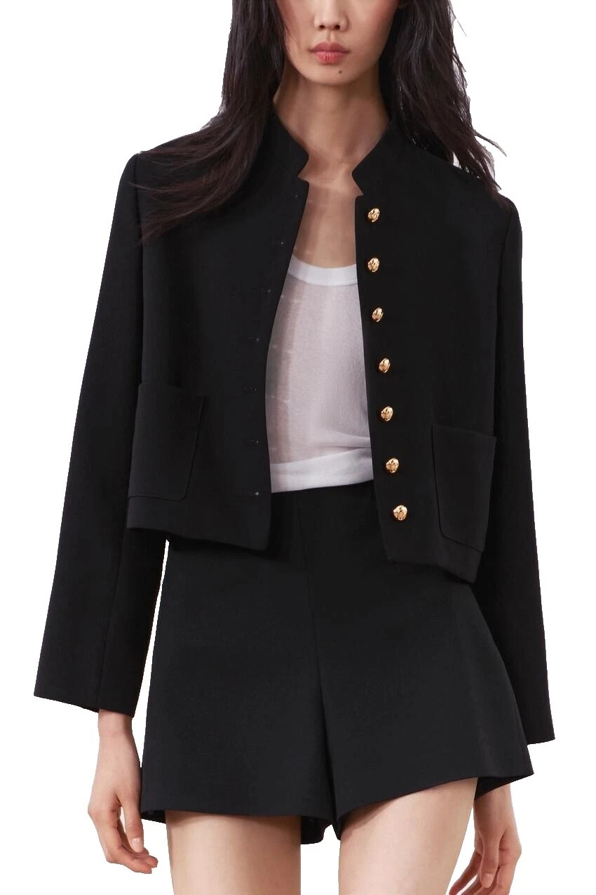 Negro de negocios Zara abrigos, chaquetas y chalecos para Mujeres