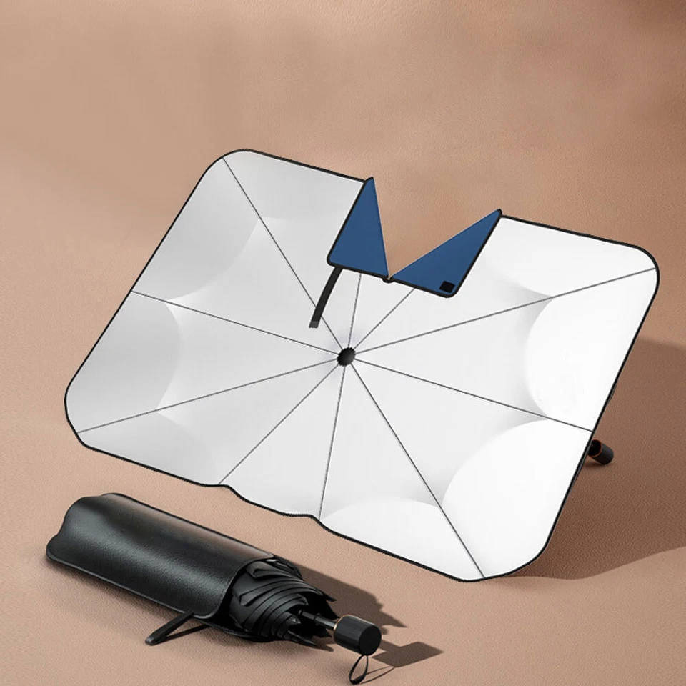 V-neck Car Sunshade Front Windshield Sunscreen Insulation Sun Umbrella - Image 2 of 4