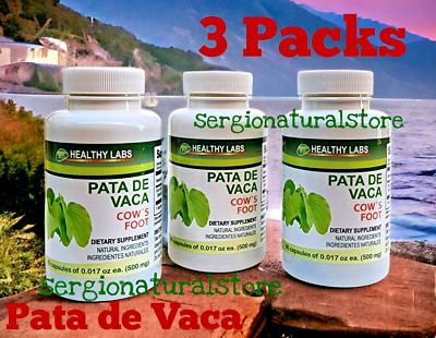 3 Packs Bauhinia Forficata PATA DE VACA 270 Capsules Glucose Cholesterol Support