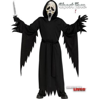 Child SCREAM Ghost Face Lives Aged Ghost Mask Boys Halloween Costume Fun World