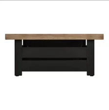 34in W Black/Brown Steel Wood Outdoor Fire Pit with Grate, Cover, Poker