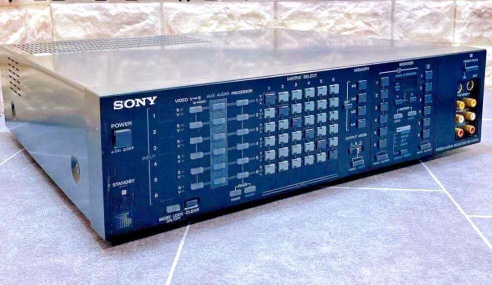 Sony SBV3000 Video Audio System Selector Edit Gear 6 input output