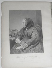 Anna Jameson - steel engraving - 1873 - Duyckinck Portrait Gallery