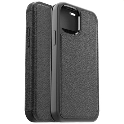 Strada Folio For Apple iPhone 12 Mini (5.4'') - Black