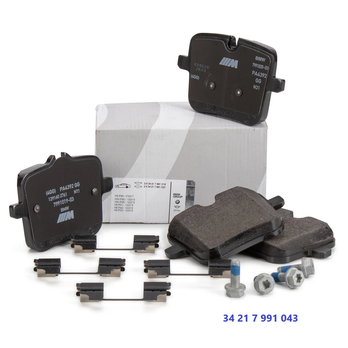 Original BMW 34217991043 Set of Brake Pads, Disc Brake Rear Axle 