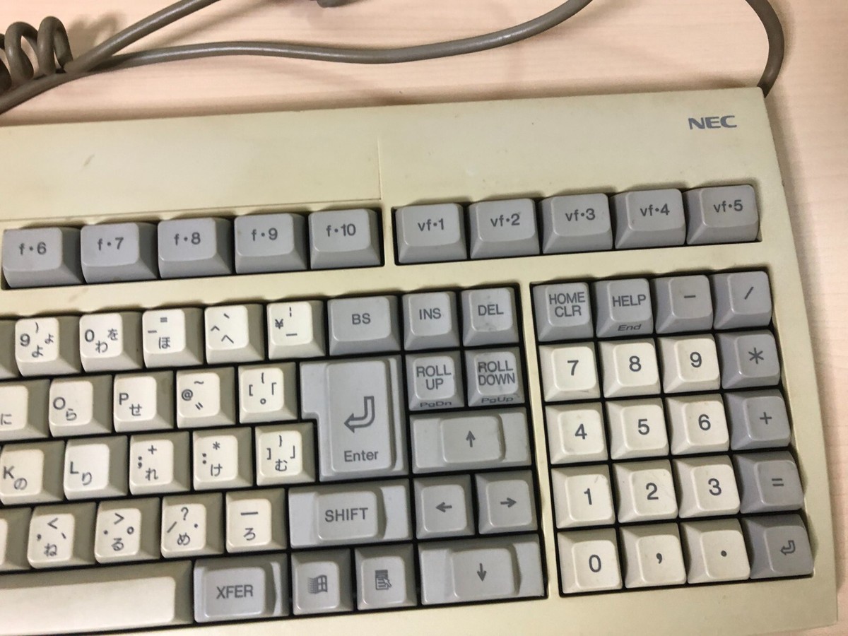 NEC パーソナルコンピューター PC-9801 キーボード セット Y1579 Vintage NEC PC 98 keyboard for NEC PC 98 9801 9821 genuine