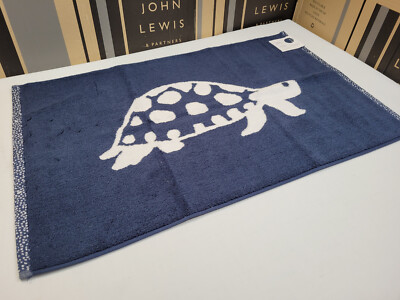 John Lewis Turtles Bath Mat Navy 80 X 50cm RRP £15 | eBay UK
