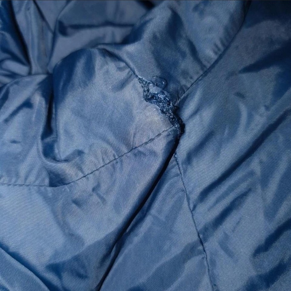 Mens Navy Thermoball North Face quilted jacket Large eBay