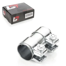 Pipe connector double clamp exhaust system Ø 45 x 95 mm for Renault Megane Clio