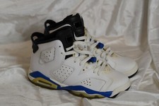 Nike Air Jordan 6 Retro "Sport Blue" 384665-107 GS Size 4.5Y
