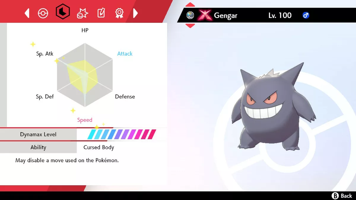 ✨Shiny Gengar✨Pokemon Sword and Shield Gmax Perfect IV Timid 🚀Fast  Delivery🚀