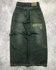 Baggy Wide Leg Jeans Streetwear Y2K Skater Gothic Alternative Unisex