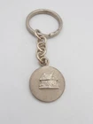 Keychain In 925 Silver With House - Cabin - Heart