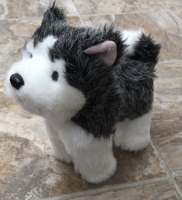 #ad American Girl Doll Husky 7quot; Plush Pepper Gray White Puppy Dog $15.00