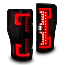 2020-2022 Ford F250 F350 F450 Super Duty Smoked LED Tail Light Pair Set w/OE LED