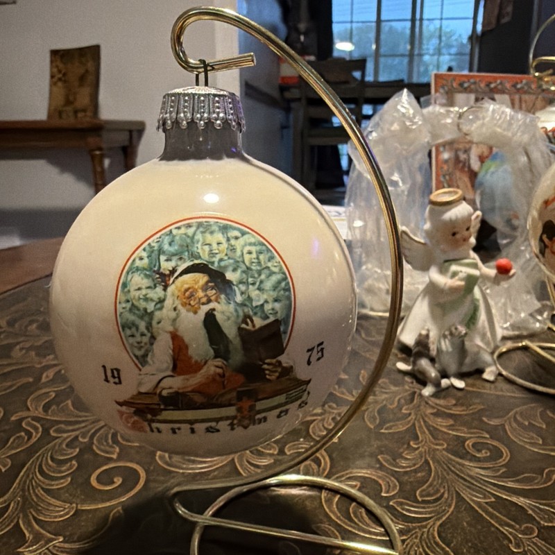 1975 Norman Rockwell's First Limited Edition Christmas Ornament # 3