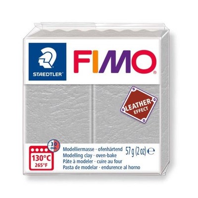 FIMO leather-effect taubengrau 57 g  Knet- & Modelliermaterial