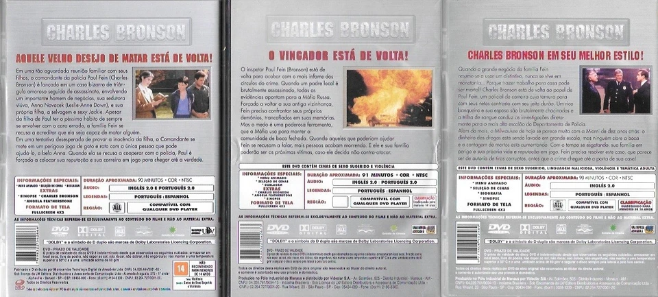 DVD: Family of Cops trilogy Charles Bronson (region 0/all) English (stereo 2.0) - Image 2 of 3
