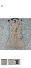 st tropez west linen dress Olive Green Size 4