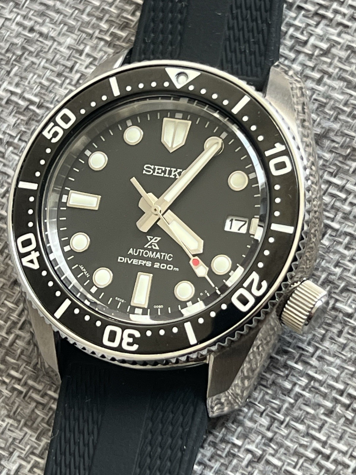 Seiko Spb185 Prospex Diver’s 200 Automatic Watch with Seiko OEM Black Bezel image 2