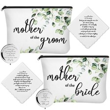 6 Pack Mother of the Bride Gifts Mother of the Groom Gifts Set Includes 2 Lea...