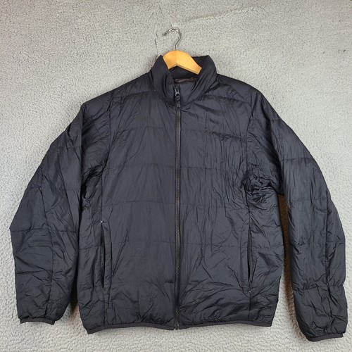 Uniqlo Jacket Mens M Black Ultra Light Down Puffer Padded Full Zip Packable - Picture 2 of 7