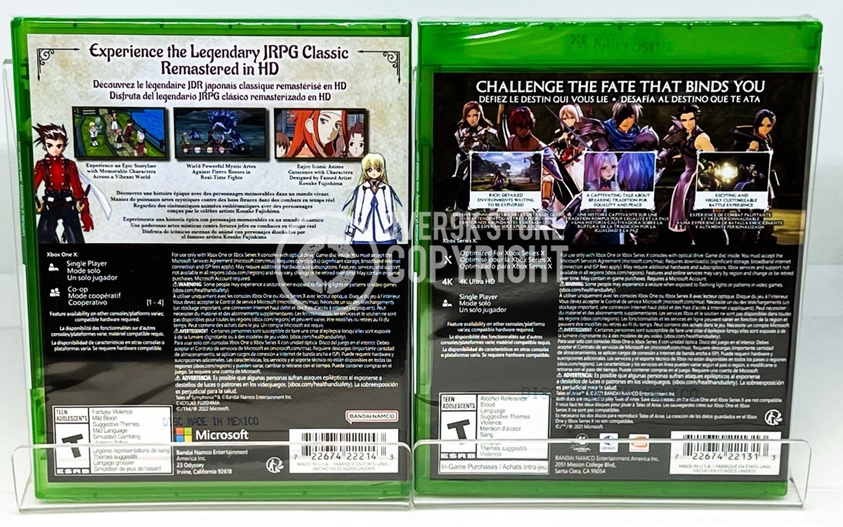 Tales Of Symphonia Remastered + Tales Of Arise - Xbox One - New