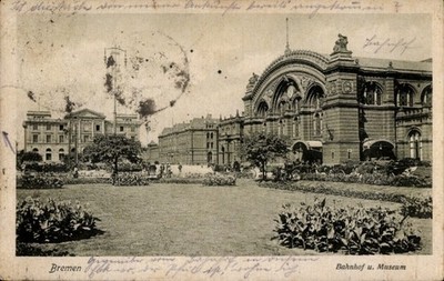 Postcard Hanseatic city of Bremen, station, museum - 5088022