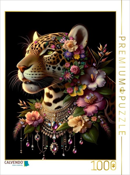 Calvendo Puzzle Leopard Magic | 1000 Pieces, Finished Size 25.2 × 18.9 In (64 ×-image