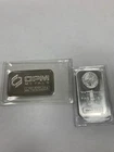 2 Each 1 oz .999 Silver Bars - OPM & Highland Mint Walking Liberty 2 oz Total