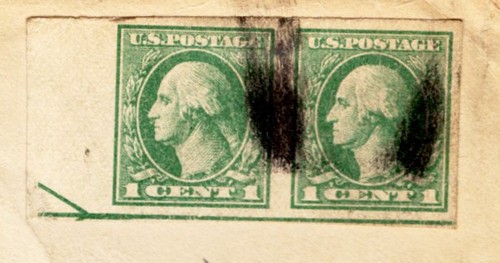 U.S. Scott : 575 Bottom Pair with full left border 1925. / mb-268 - Bild 3 von 3