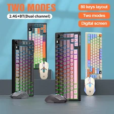 Bluetooth Wireless Keyboard Mouse Set Dual Model Laptop Home Office Gaming