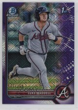 2022 Bowman Chrome Prospects Mega Box Purple Mojo Refractor Luke Waddell 06bg