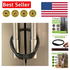 Childproof 4-Digit Refrigerator Lock -  Stainless Steel Security Device