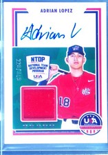 2022 Panini USA Baseball Stars & Stripes Adrian Lopez Auto /349 JSY #SSS-AL USA
