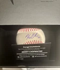 Fanatics Under Wraps Kerry Carpenter Signed Detroit Tigers MLB Official Baseball